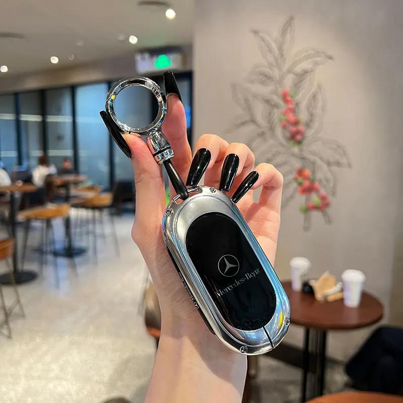 TGM3 For Mercedes Benz C E S Class GLC W206 W214 W223 E300 C260 C300 S450 S500 S400 Auto Car Smart Key Case Fob Cover Shell Holder