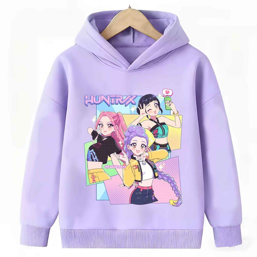 Îmbrăcăminte pentru copii Hanorac casual confortabil Hanorace la modă cu imprimeu de desene animate Hanorace fete