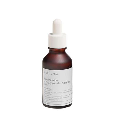 Mary&May Niacinamide + Chaenomeles Sinensis Serum 30ml (Brightening & Glow Enhancing Facial Essence)