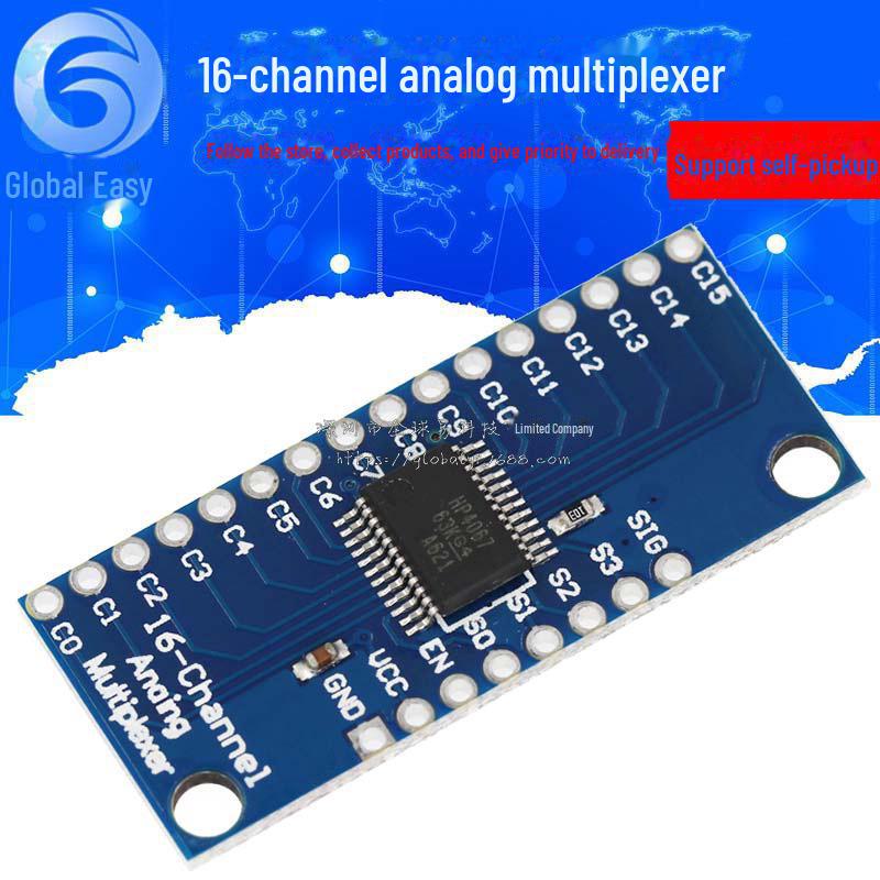 

CD74HC4067 High-Speed CMOS 16-Channel Analog/Digital Multiplexer null