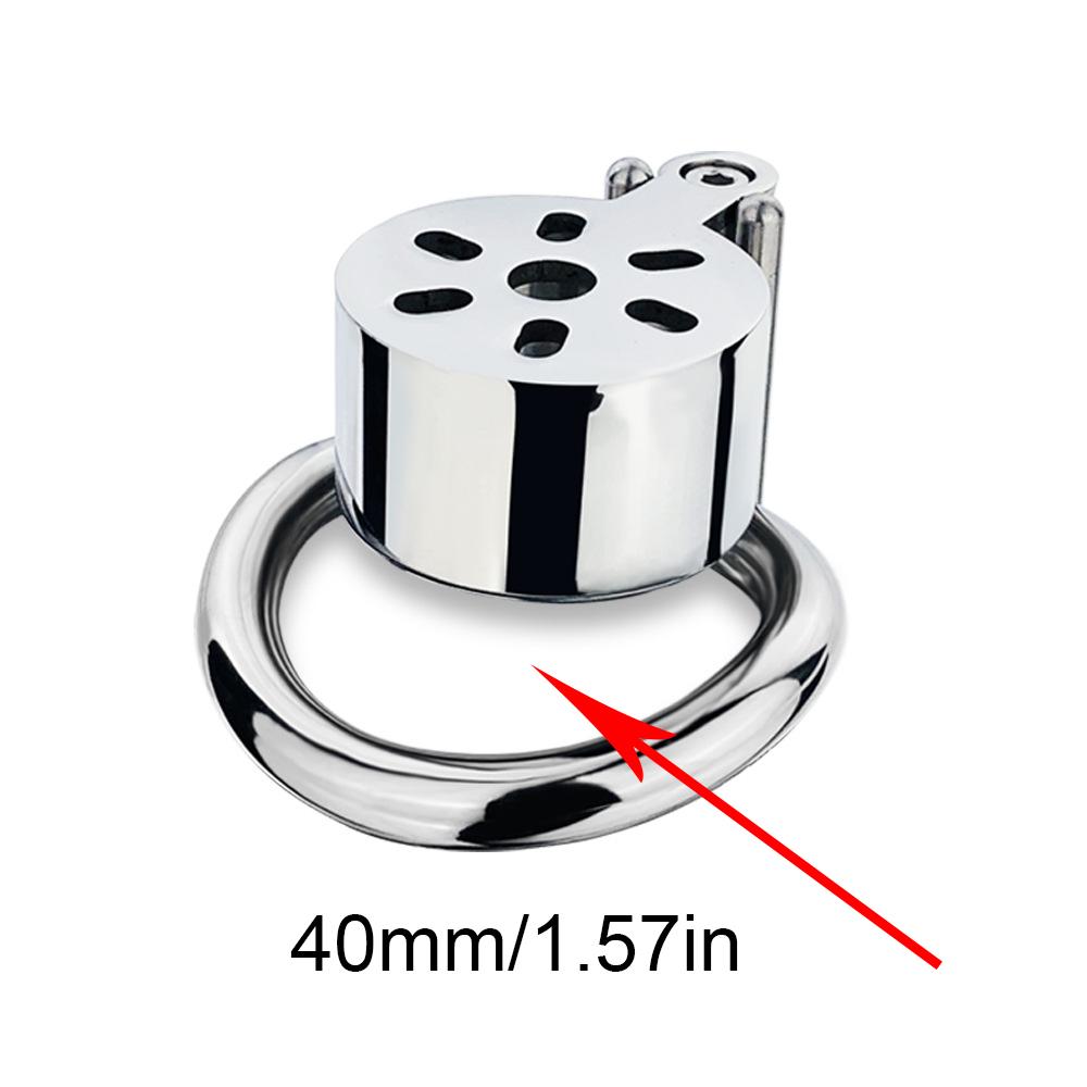 Metal Stainless Steel CB Lock Chastity Lock Penis Cage Cock Rings Chastity Ball Stretcher  Sex Toy Urethral Toy