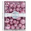 42pcs Classic Christmas Ornament Set - Assorted Colors, Round Plastic Hanging Balls for Tree Decoration, for Christmas