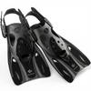 [Amazon.co.jp Exclusive] REEF TOURER Lightweight and Compact Snorkeling Fins with Adjustable Strap (Can Be Worn Over Marine Shoes) - Black, Size M - R