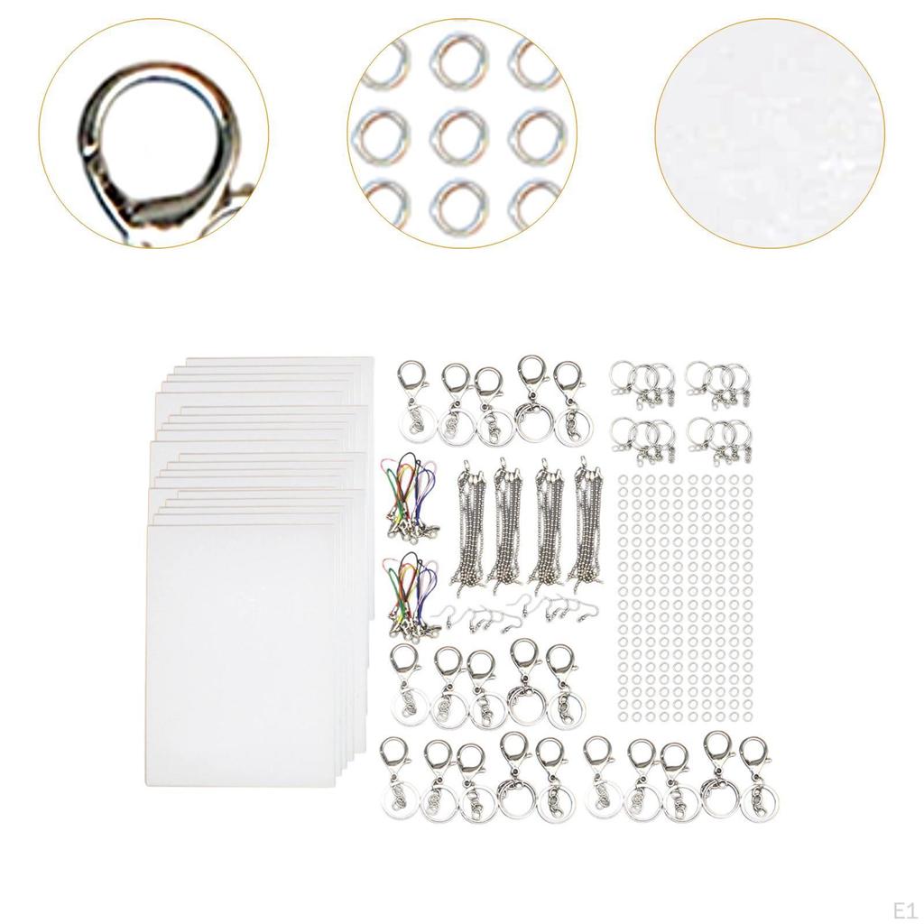 20Pcs Heat Shrinkable Sheet Materials Shrink Film Papers Kit Accessories Handcraft DIY Supplies