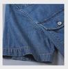 Men's Summer Denim Shirt - Large Size, Thin Cotton, Half-Sleeve, Slim Lapel Work Jacket