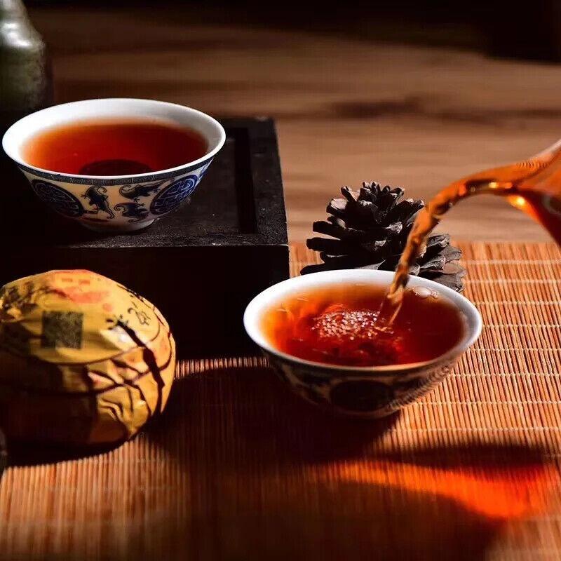 Chinese Tea 500g/5pcs Shu Ripe Puerh Tea Cake Fenghuang Tuocha Slimming Tea