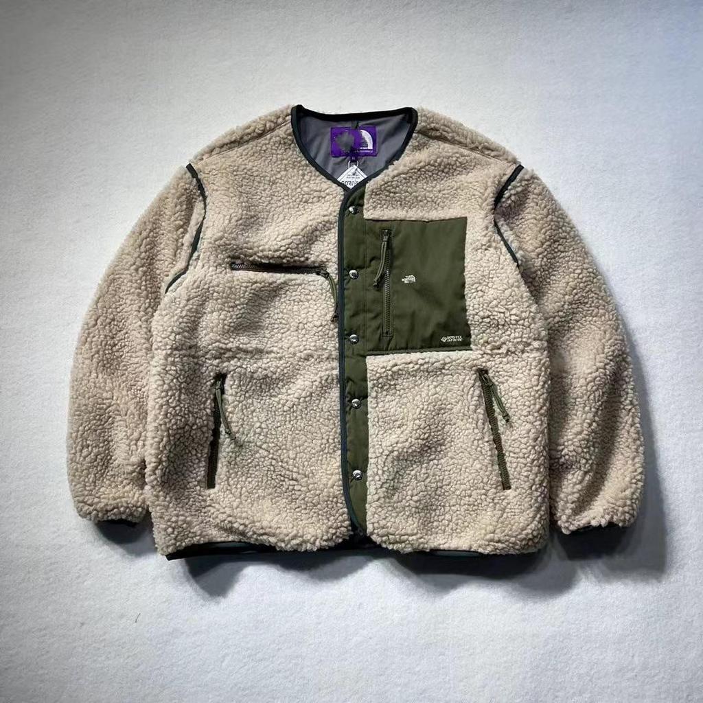 Beijia Purple Label Detachable Lambswool Jacket, Warm & Trendy American Retro Style.