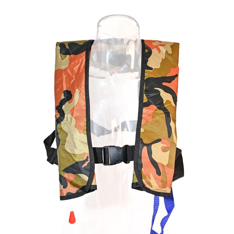 Tragbare aufblasbare Schwimmweste mit hohem Auftrieb für Erwachsene – Ideal für Meeresangeln, Schwimmen und Wasserrettung