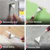 Portable Paint Scraper Tool with Aluminum Alloy Blade and Ergonomic TPR Handle for Floor Varnish and Decorative Paint Removal