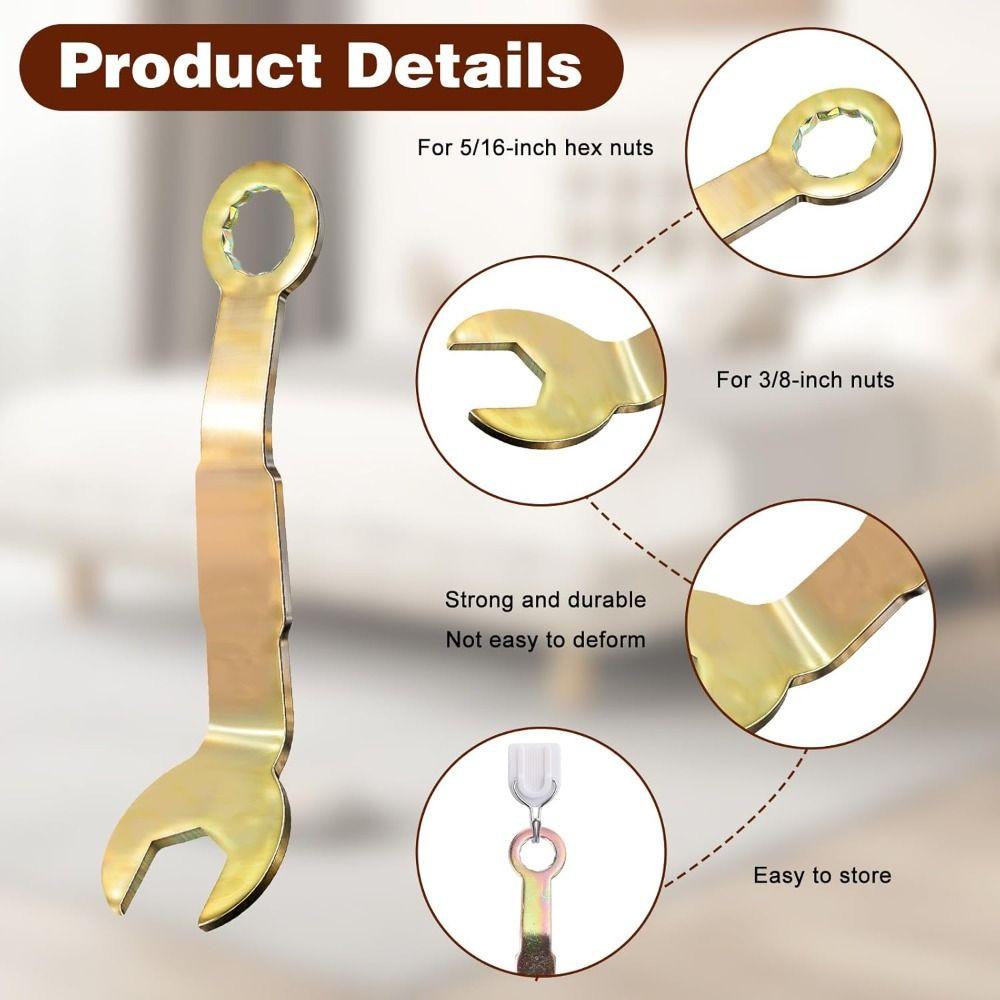 Multi-purpose Pocket Door Wrench Alloy Hardware Adjustment Tool Adjustment Wrench  Home Repair