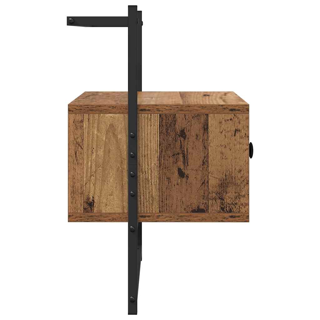Nightstand with Drawers Reclaimed Wood Look 35 x 30 x 51 cm Engineered Wood