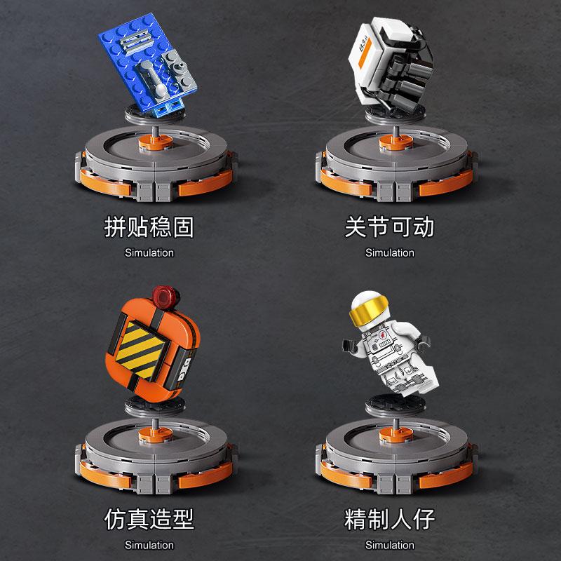 Roboty astronautów klocki Budowanie Rakieta kosmiczna samolot lotniczy Mech astronauty statek kosmiczny klocki zabawka prezent dla dzieci