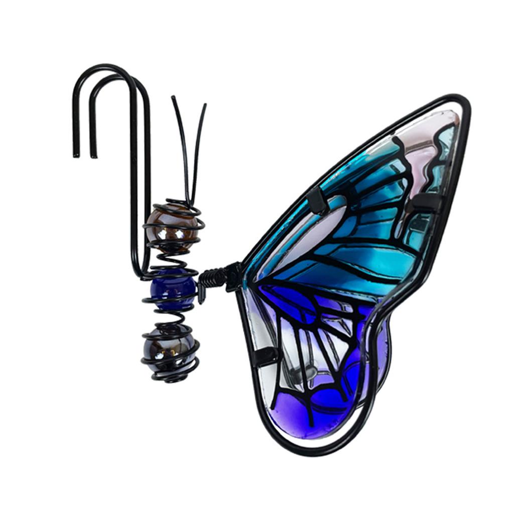 Metall Schmetterling Außendeko 3D Metall Bunte Hängende Schmetterlinge für Außen Innen Garten Hof Zaun Dekorationen