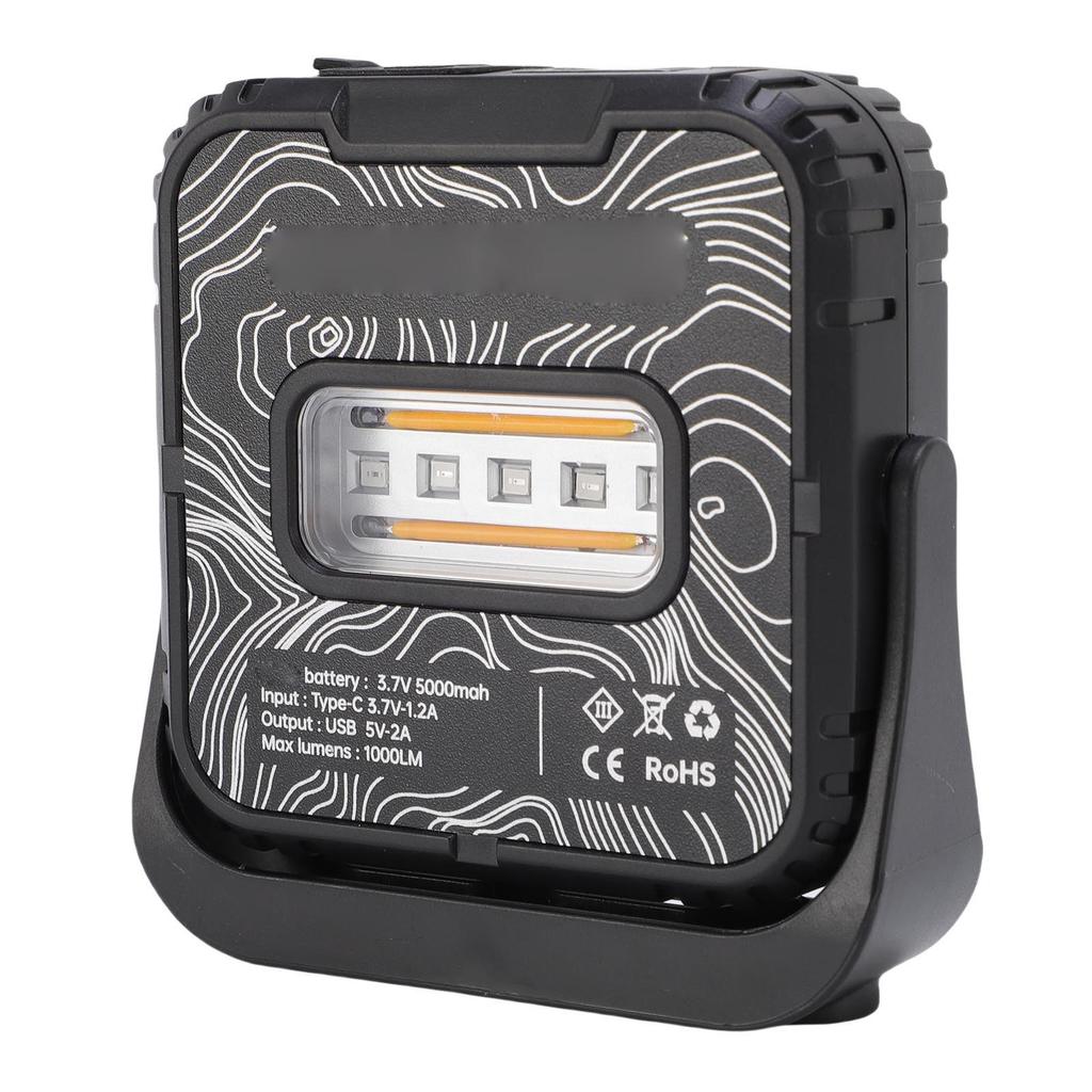 Double Sided Camping Light Rechargeable Stepless Dimming 1000LM Rain Proof Tent Lamp for Outdoor All