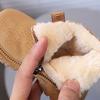 Matte PU Leather Trendy Winter Short Boots for Children Versatile Wear-resistant Chelsea Boots Warm School Shoes Girl Boy I10014