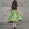 Girls' Fashionable Dress for Summer Children's Casual Sleeveless Beach Dress