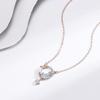Dream Chasing Galaxy Necklace Girls Zircon High Sense Star Moon Jewelry Niche Jewelry Pendant Premium Durable Quality