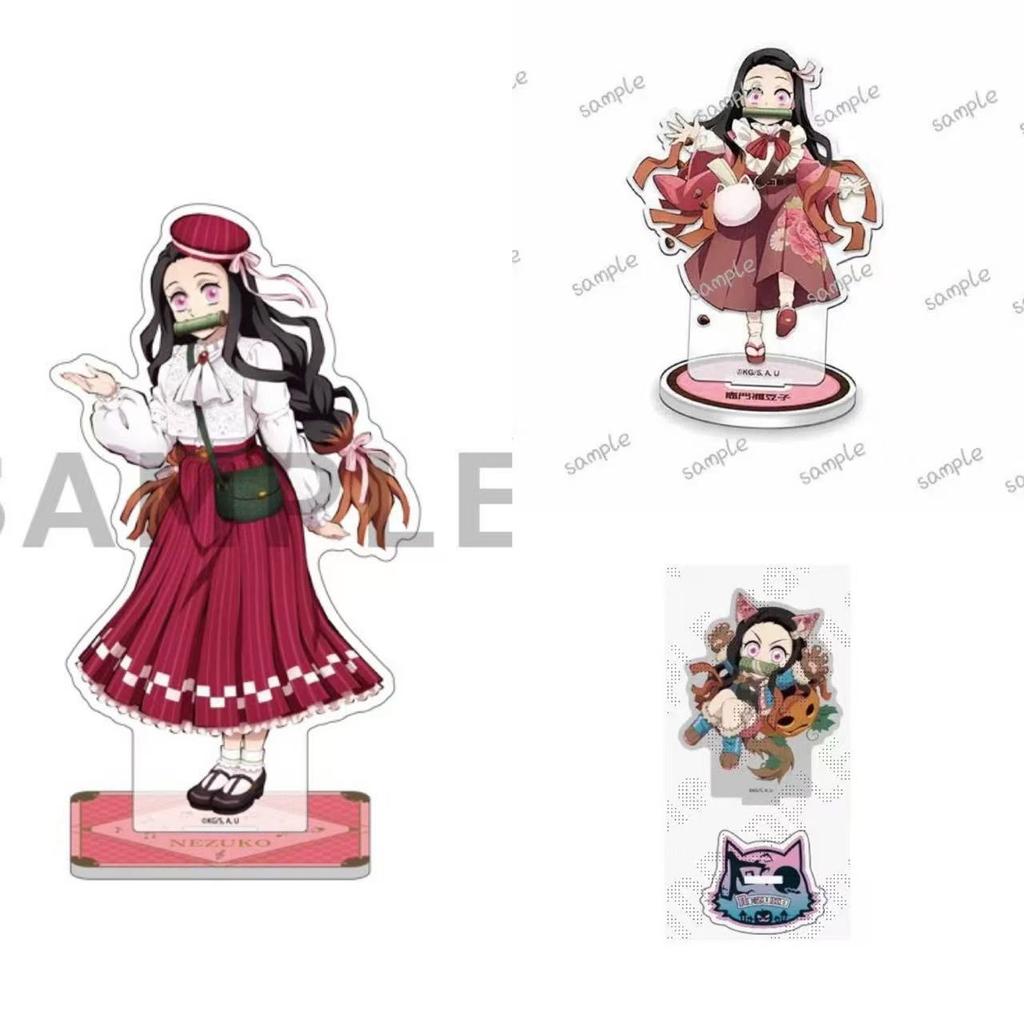 FOR Balde of Ghost Giyu Collection Acg Stand Cute Mitsuri Figurine Acrylic Stand Sanemi Acrylic Stand Shinobu Statue Obanai Toys