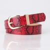 New Trendy Women's Belt, Snake-patterned Belt, Fashionable and Simple Jeans Belt, Ins Style Women's Belt