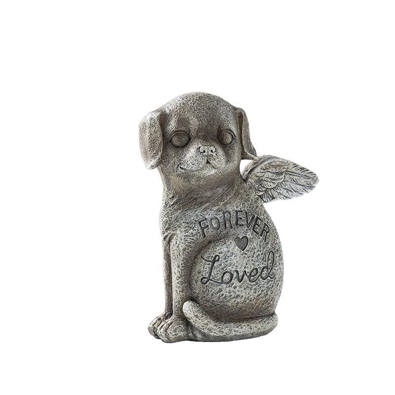 Latest Pet Memorial Tombstone Resin Ornaments Home Use Garden Cat Dog Monument Crafts Durable Durable Useful Home