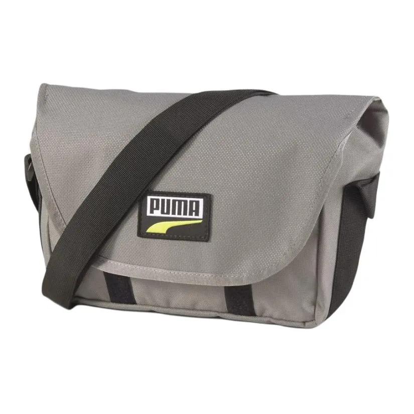 Puma Fabric Messenger Bag , Crossbody Bag Regular Unisex Gray (Unisex) Crossbody Bags 077861 11