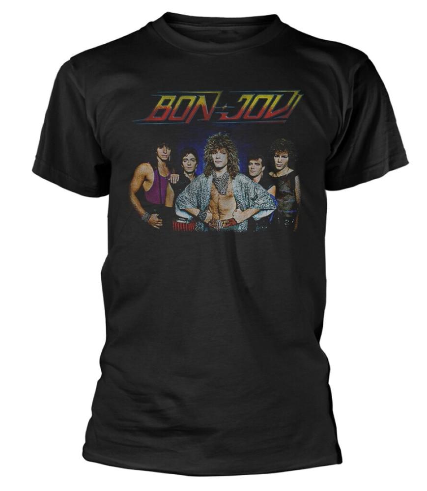 Bon Jovi Tour 84 Black T-Shirt XL