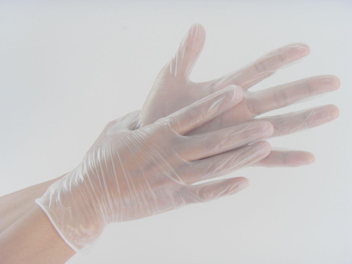 Thickened Transparent PVC Latex Disposable Gloves for Kitchen, Baking, and Food Inspection XL (50 pcs)