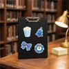 50Pcs/100Pcs Blue Merry Christmas Stickers DIY Fashion Waterproof Doodle Decals Stickers