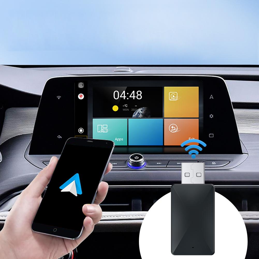 2 in 1 Wireless Car Mini AI Box USB Dongle Plug and Play Smart Dongle Wired To Wireless for Factory Wired CarPlay Android Auto