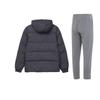 Under Armour Solid Color Hooded Versatile Long Sleeve Down Jacket And Pants Casual Sports Suit Unisex suit 23600703-014+-23600801-013