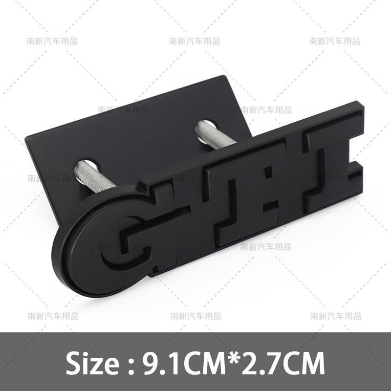 2026 Hot For VOLKSWAGEN VW 3D Metal GTI Grill Emblem Badge Rear Trunk Decal Car Sticker for Volkswagen VW Golf 5 6 7 8 MK2 MK3 M