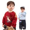 LUSON Baby Boys' Fleece-Lined Sporty Winter Sweatshirt