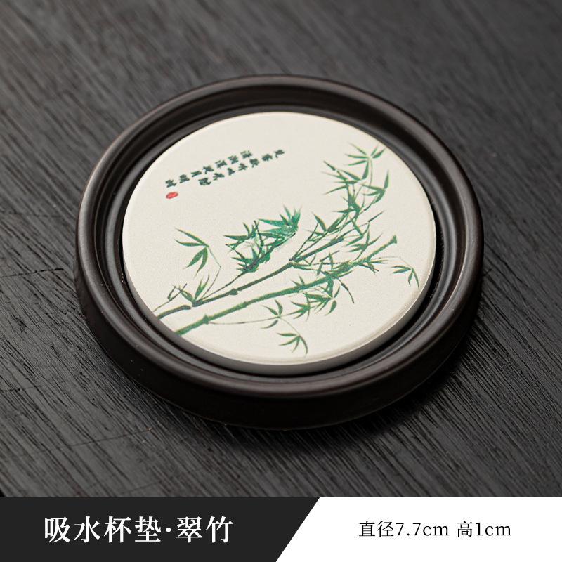Untersetzer im chinesischen Stil aus Bakelit mit Wasseransaugung, kreative Muster, antike Hitzeschutz-Untersetzer, Heim-Teezeremonie-Zubehör