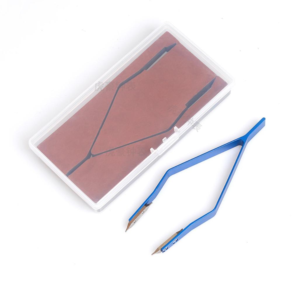 Metal Spring Bar Pliers V Shaped Repair Tweezer Clips Watch Spring Bar Remover  Watchmaker Repair синий