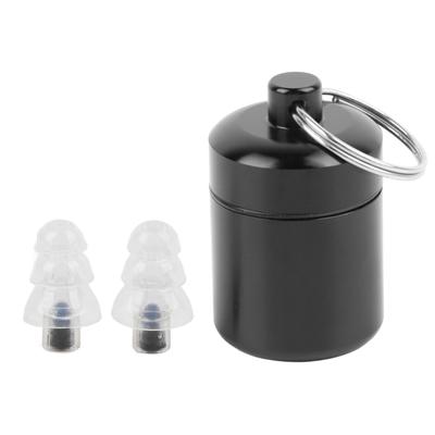 Music Earplugs Liquid Silicone Hearing Protection Individual Concert Earplugs with Metal Can
