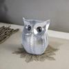 Moderne stilig Lucky Owl Resin kunstfigur (Sølv), 1 stk