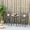 Dreiteiliges Mosaik-Bistrotisch-Set - Mehrfarbig