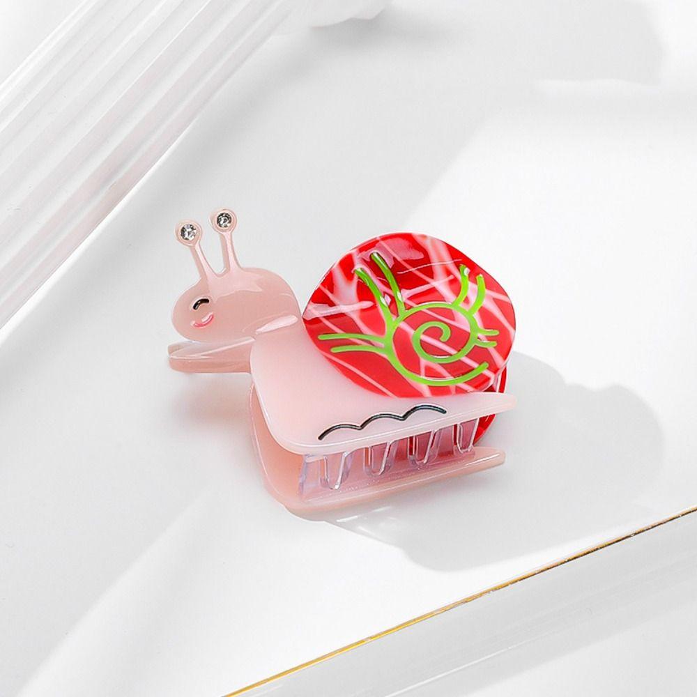 

Snail Shape Animal Hair Grab Clip Acetate Geometry Shark Clip Creative Acetic Acid Hair Claw Girls style4