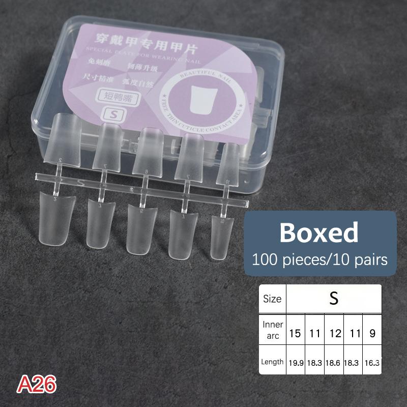 

100 шт. Типсы для наращивания ногтей Прозрачные Мягкие Гелевые Типсы Прозрачные Мягкие Гелевые Типсы для Дизайна Накладных Ногтей Полное Покрытие Накладные Ногти Инструменты для Маникюра A26