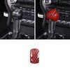 Central Console Gear Shift Knob Head For Ford Mustang 2015- Red Carbon Fiber
