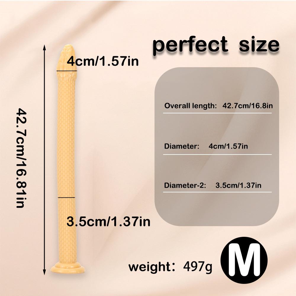 Super Long Anal Dildo, Snake Butt Plugs with Suction Cup, Prostate Massager Sex Toys for Men, Women