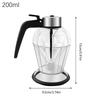 No Drip Glass Honey Dispenser with Stand Honeycomb Shaped Honey Holder and Syrup Dispenser Bee Decor Honey Storage Jar