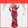 Rochie Musulmană Femei din Sud-Estul Asiei Cu Model Imprimat 3D Pentru Purtare Casual și Formală