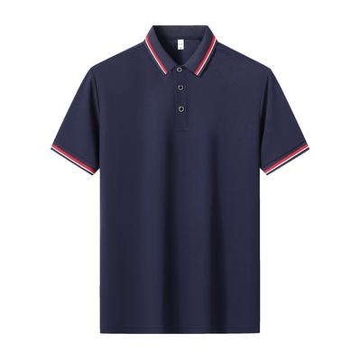 Ice Silk Short Sleeved Polo Shirt for Casual Outdoor Business and Leisure, with A Lapel Collar and Nylon Short Sleeved Polo Shirt
