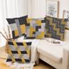 2D flat printing Modern Patterned Cushions Yellow Grey Black Design Polyester pillowcase, sofa decorative cushion cov