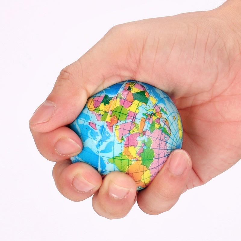 12Pcs Soft Squishy Toy Earth World Map Toys for Children Stress Relief Antistress Novelty Gag Toy