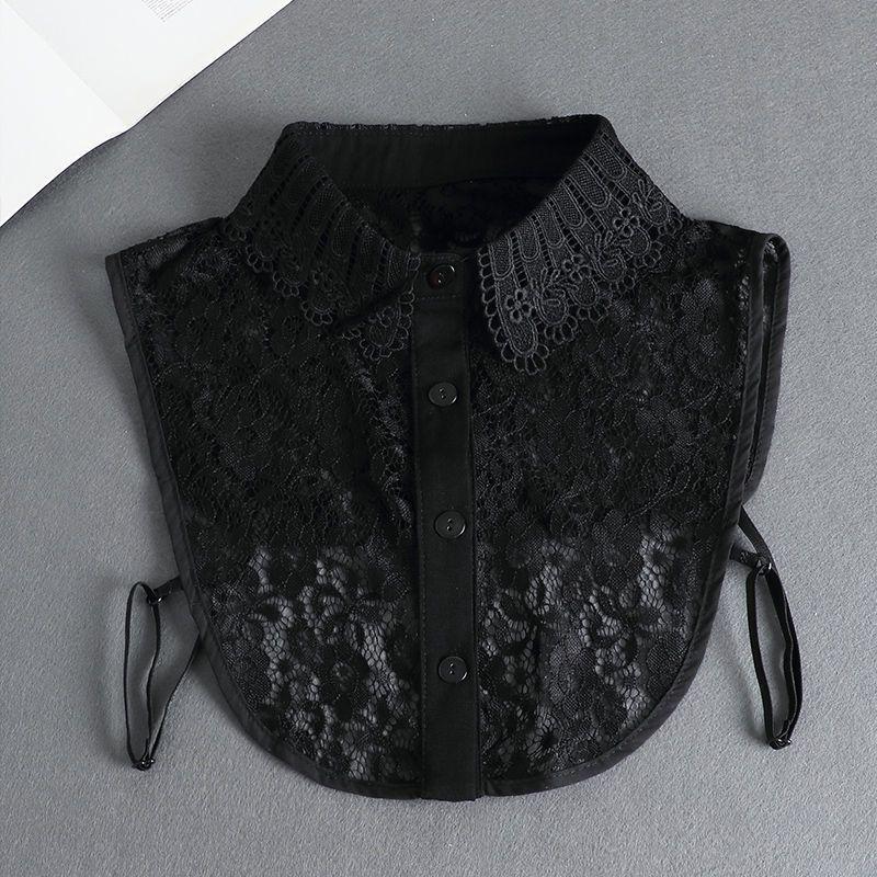 Girls' Lace Stand-Up Frill Collar: Autumn & Winter Versatile Decorative Shirt Layer 