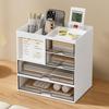 Desk Organizer With Drawers Multi-functional Pen Holder Students Office Large Capacity Storage Box
