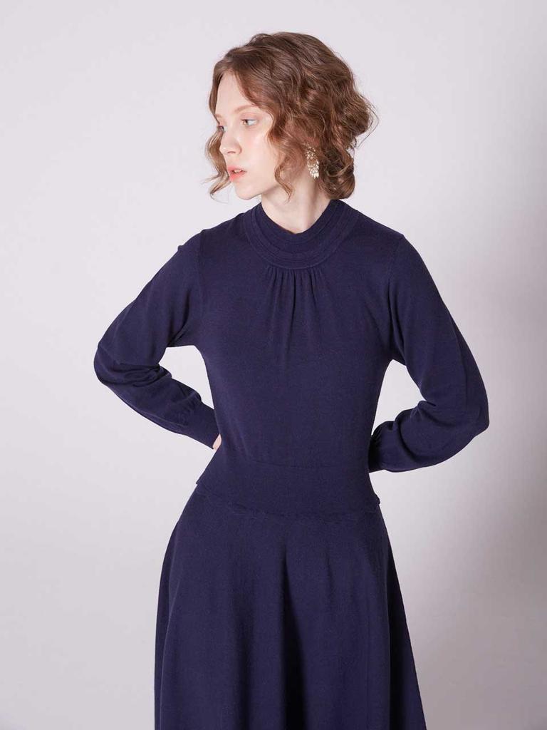 I Holic Cashmere Crescent Flap Knit Dress