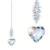 Crystal Suncatcher Heart Shaped Hanging Decoration Window Decoration Prism Ball Pendant  Holiday